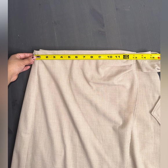 Samsoe Samsoe Milani Khaki Wrap Skirt NWT - Picture 12 of 13